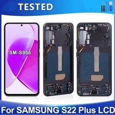 For Samsung Galaxy S22 Plus LCD Display Touch Screen Digitizer Frame Replacement