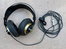 Vintage AKG K240 Monitor Headphones 600 Ohms 1/4" TRS Connector Poor Bass