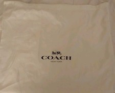 Coach 23  x18  Drawstring Dust Bag Black /White