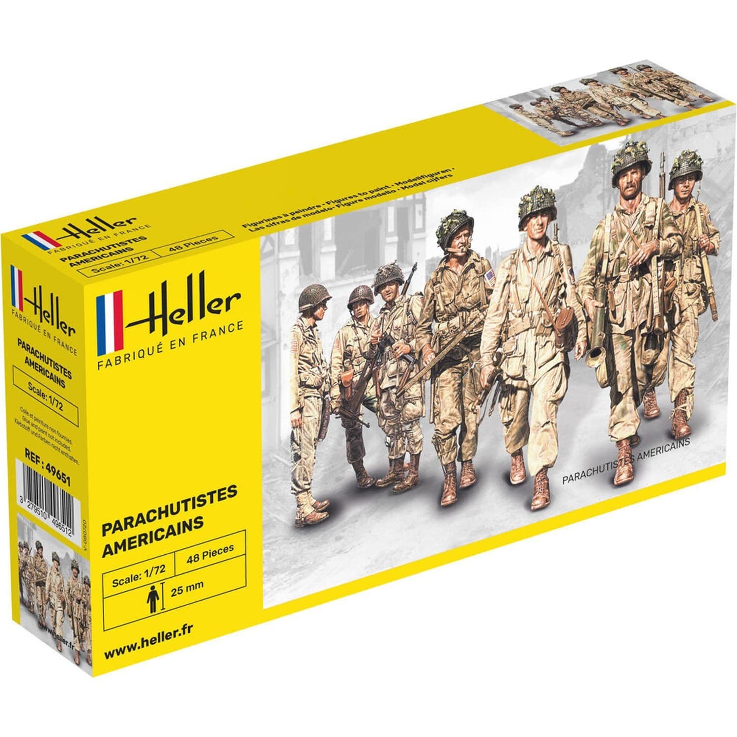 Heller Classic 49651 - US FALLSCHIRMJGER 48 Teile 3190₽