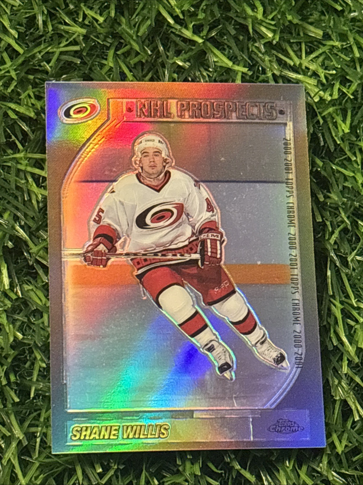 2000-01 Topps Chrome Refractor Shane Willis #203 Carolina Hurricanes