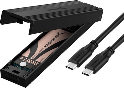 SABRENT NVMe Gehäuse und m2 SATA SSD Adapter (M-Key, M+B Key) USB C 3.2X2