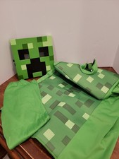 Disguise Minecraft Creeper Jumpsuit Halloween Child Costume-Size Small 6/7 