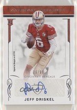 2016 Panini National Treasures Rookie Signatures /99 Jeff Driskel #165 Auto 5i2