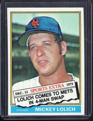 1976 Topps Traded #385T Mickey Lolich NM-MT , Free Shipping
