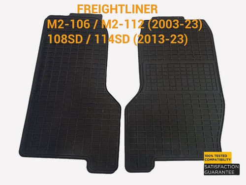 Alfombrilla de goma para camión de alta resistencia Freightliner M2-106/M2-112/108SD/114SD 2 un. - Imagen 1 de 3