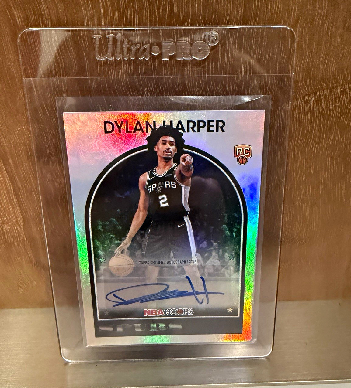Topps 2025-26 NBA Hoops Hoops 1989 Signatures Dylan Harper Spurs RC Auto 89S-DH
