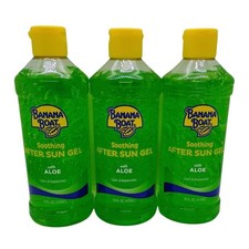 Banana Boat Soothing After Sun Gel with Aloe, Cools  Replenishes 16 oz Lot of 3