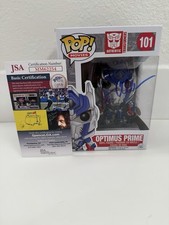 Peter Cullen Signed Transformers Optimus Prime Funko #101 Autograph COA JSA