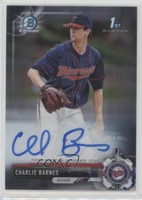 2017 Bowman Draft Chrome Draft Pick Auto Charlie Barnes #CDA-CBA Auto 8k4