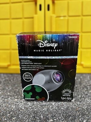 Christmas Disney Magic Holiday Mickey Mouse LED Projection Spotlight Gemmy 2017