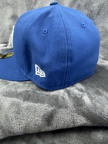 Cappello uomo donna Indianapolis Colts blu aderente New Era 59Fifty 7 3/8 58,7 cm - Foto 4 di 17