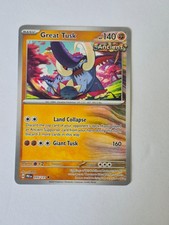 Great Tusk 055/131 Uncommon Prismatic Evolutions Pokemon Near Mint