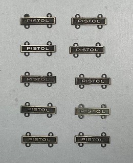 Army Marksmanship Badge Qualification Bars “Pistol” lot of 10