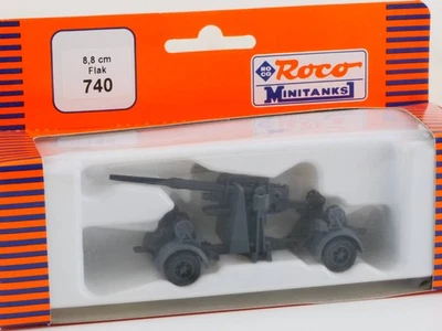 Roco 740 Minitanks Flak 8.8cm Achtachter Geschütz wie NEU! OVP ST 1706-15-32 - Bild 1 von 2