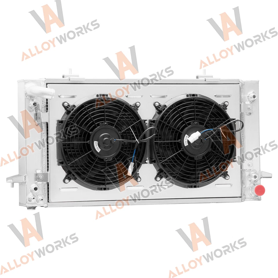3 Rows Radiator Shroud Fan For 1987-1998 Land Rover Range Rover Discovery I/II Foto 3 de 4