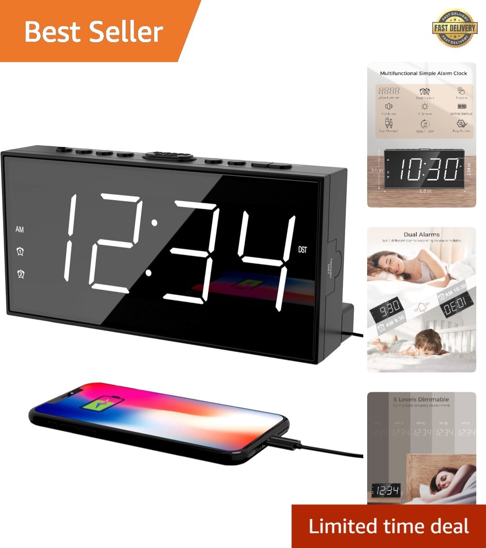 With Dimmable Display For Deep Sleepers