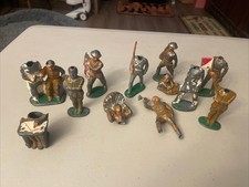 barclay manoil 1930  s toy soldiers Lot Of 12 Damaged and Broken
