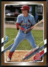 2021 Topps #314 Tommy Edman Gold #/2021