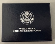 WORLD WAR II 50th ANNIVERSARY COIN - HALF DOLLAR