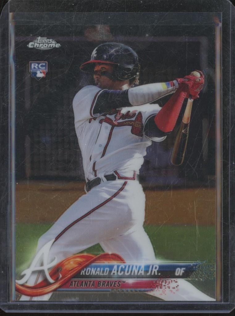 2018 Topps Chrome RONALD ACUNA JR #193 RC Rookie Braves JA542