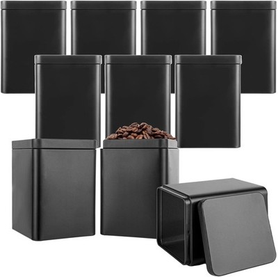 10 Pack Empty Tin Cans with Lids Airtight Coffee Container for Ground Coffee