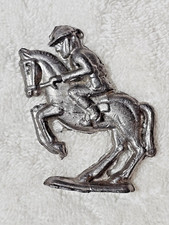 Vintage Flat Toy Lead Soldier on Horseback WW1 Cavalry Unpainted Unmarked