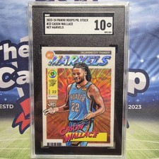 2023-24 Nba Hoops Premium Stock - Cason Wallace #22 Retro Net Marvels SP SGC 10