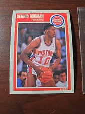 1989 Fleer Dennis Rodman #49 Detroit Pistons NBA Basketball Card