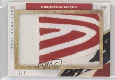 2013 Panini USA Baseball Champions Prime 2/5 Christian Lopes #118 Patch x5u