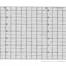 GRAPHIC CONTROLS YOK B9987AL Chart, Fanfold, Range None, 132 Ft, PK2