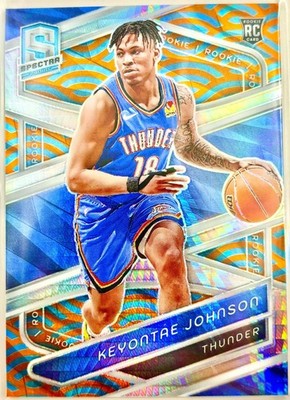 Keyontae Johnson /25 RC 2023/24 Panini Spectra BLUE & ORANGE #151 OKC Rookie SSP