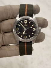 2022 Tudor Ranger Stainless Steel Black Dial Fabric Strap Mens Watch 79950 - B/P 10