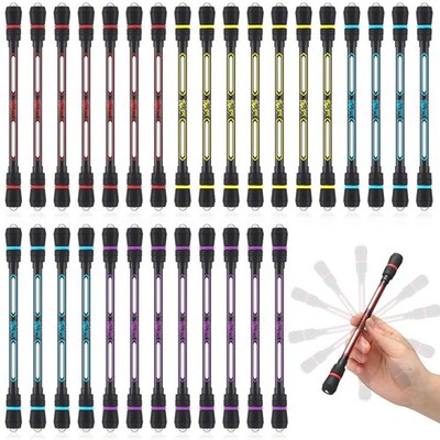 30 Pcs Spinning Fidget Pens Rolling Finger Rotating Pens Metal Weighted for A...