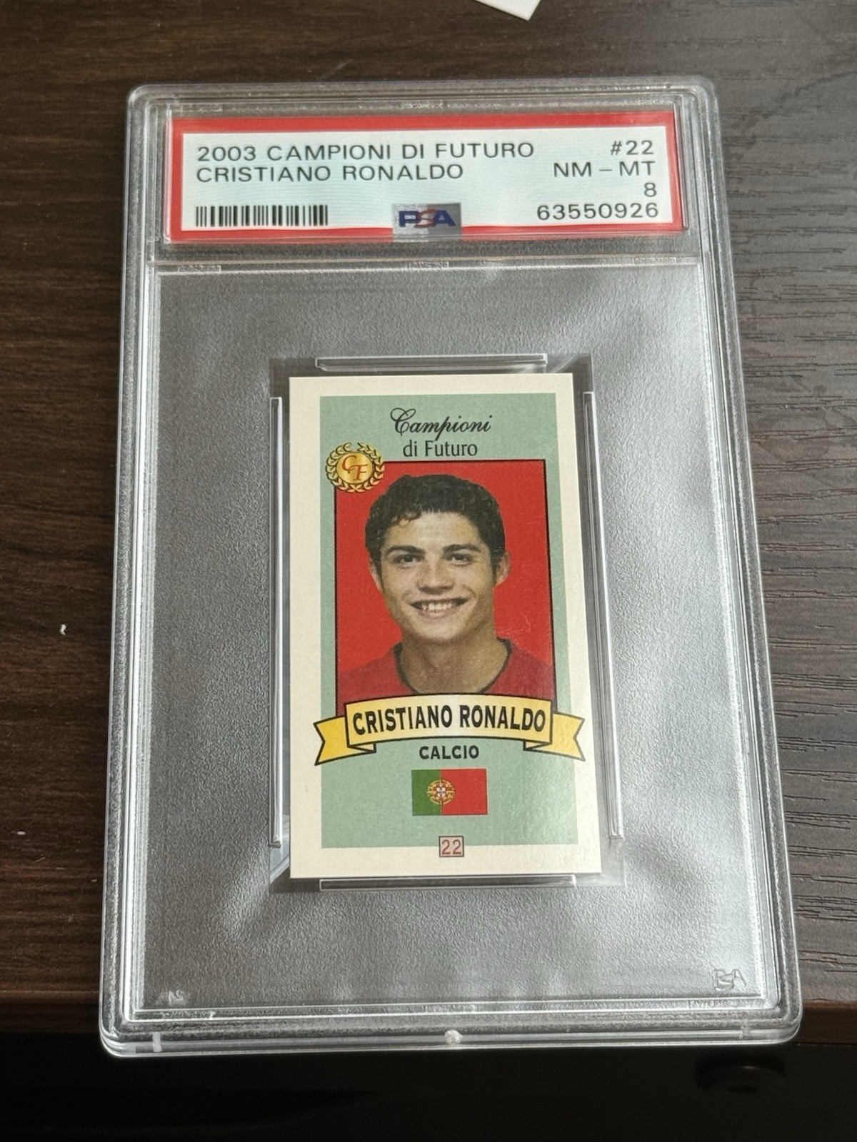2003-04 Collezioni Firenze Campioni di Futuro - Cristiano Ronaldo #22 (RC) view 3
