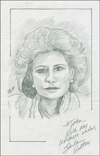 JOHN RAITT - INSCRIBED ORIGINAL ART SIGNED CO-SIGNED BY: BARBARA WALTERS