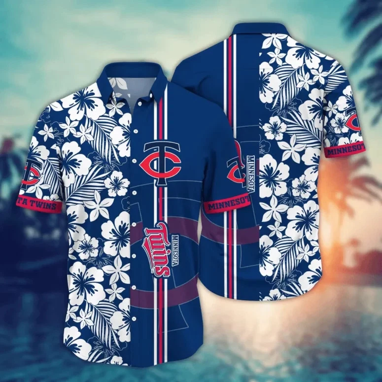 Minnesota Ocean Breeze Hibiscus Hawaiian Shirt