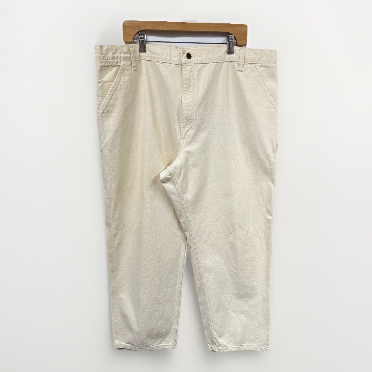 Vintage Carhartt USA Union Made White Cotton Canvas Painters Pants