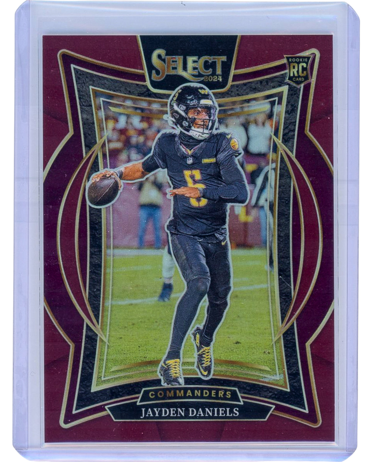 2024 Panini Select Concourse Level #26 Jayden Daniels (RC) Maroon Prizm /149