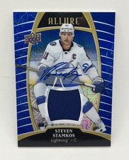 2019-20 Upper Deck Allure Steven Stamkos Patch Auto /25 Blue Color Match Game Us