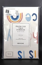 This Is My Happy Place Rainbow Pillowcase Standard Size 20 x 26 H&M Bedding NEW