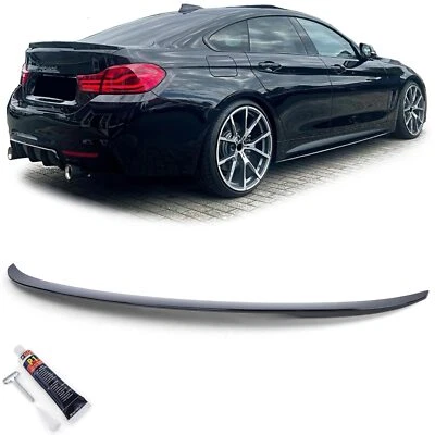 Spoiler posteriore sportivo labbro nero lucido adatto per BMW Serie 4 F36 Gran Coupé dal 14
