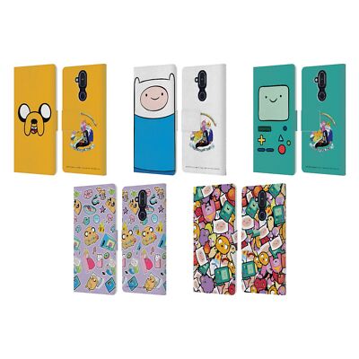 OFFICIAL ADVENTURE TIME GRAPHICS LEATHER BOOK WALLET CASE COVER FOR NOKIA PHONES
