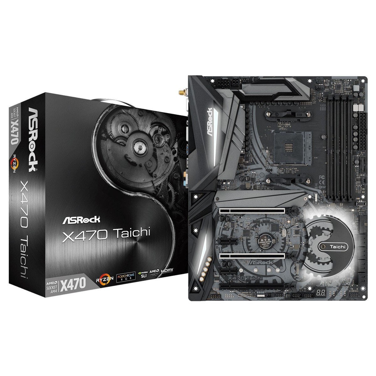 ASRock AMD X470 Motherboard X470 TAICHI AM4 DDR4 SATA3 HDMI