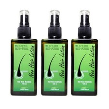 3 Neo Tratamiento 120ml. Loción capilar verde riqueza raíz de crecimiento pérdida de cabello patillas
