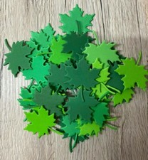 Moosgummi Stanzteile Blätter, basteln Herbst Motiv Neu