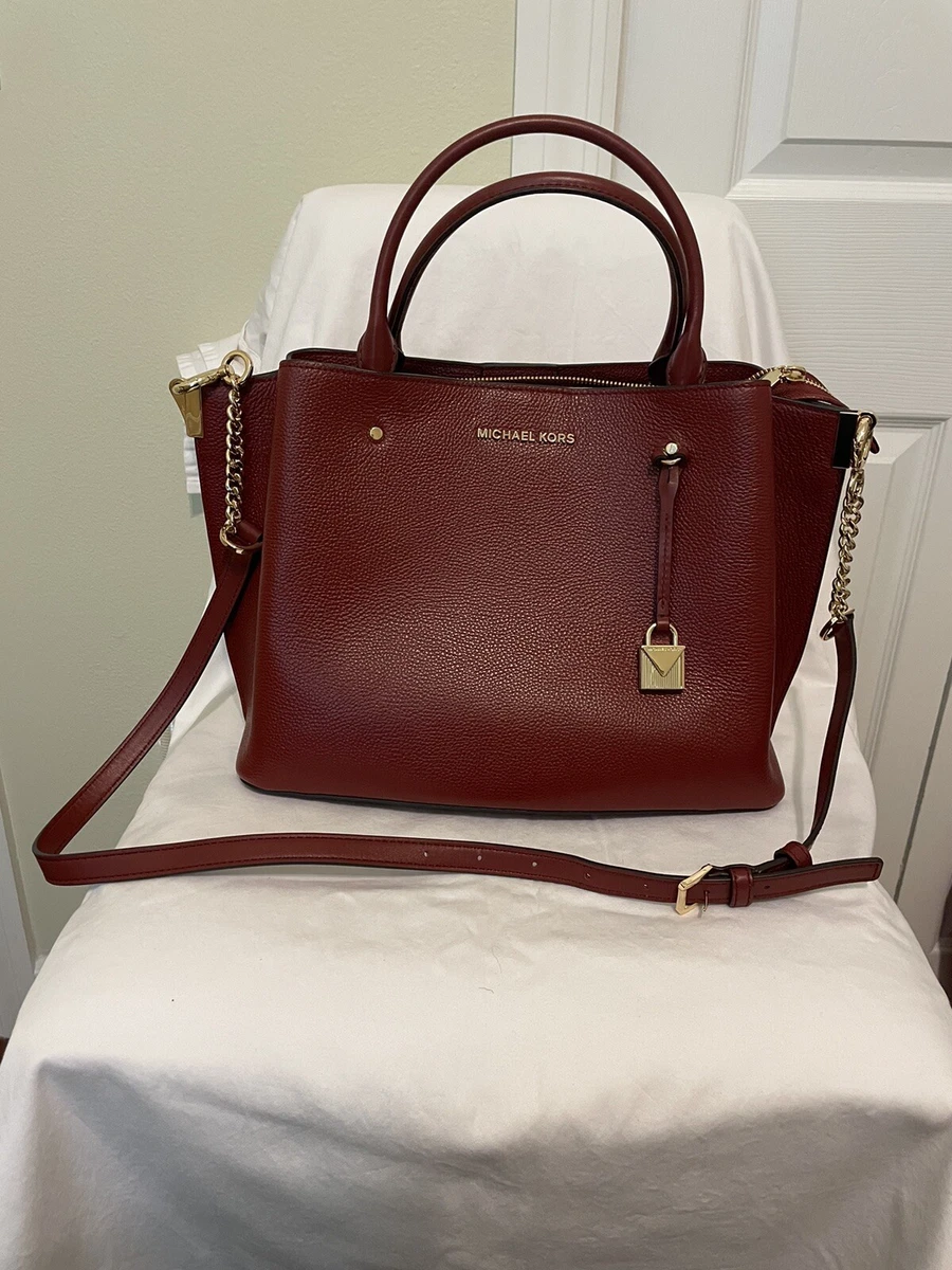 Michael Kors Arielle Large Pebbled Leather Satchel eBay