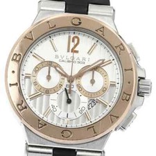Bvlgari Diagono Calibro 303 Chronograph Steel  18K Rose Gold Auto - DGP42SGCH -
