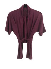 198 NWT ELIE TAHARI BOLERO JASMINE SWEATER MAROON SIZE XS