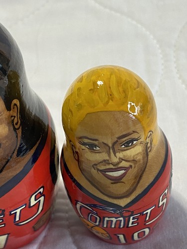 Houston Comets WNBA Nesting Dolls Cooper Thompson Swoops, Van Chancellor EUC - Picture 15 of 18